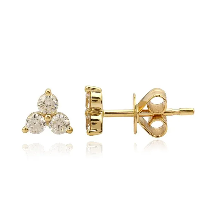 Earrings Alev Collection Trio Diamond Stud Earring