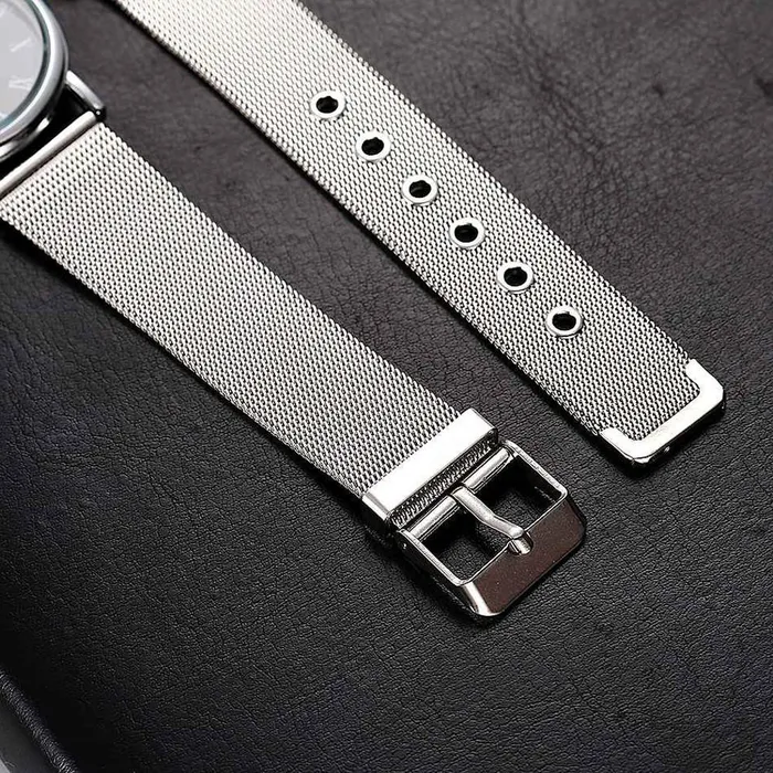 New Silver Pattern Women Luxury Stainless Steel Quartz Watch sparklingselections Earrings
