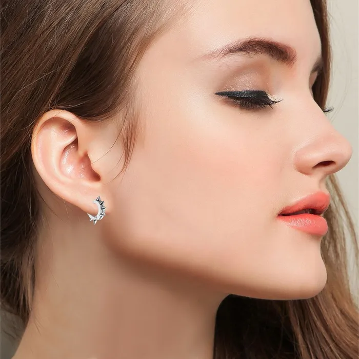 sparklingselections Earrings Steampunk Screw Spike Rivet Stud Earring