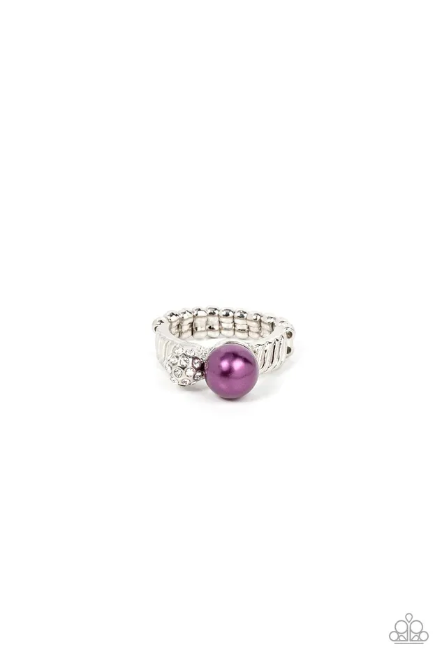Rings Paparazzi Accessories AList Applique Purple Ring Jewelry by Bretta